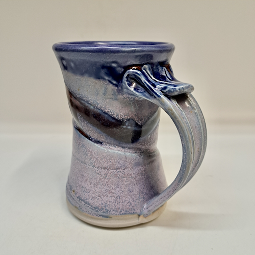 Click to view detail for #250725 Mug Cobalt/Lavendar $19